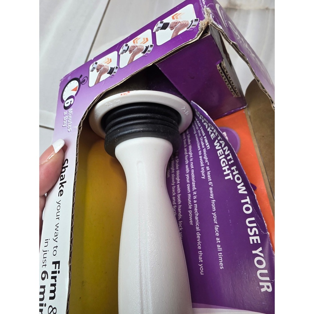 Shake Weight for Women As Seen On TV White Dynamic Inertia Dumbbell 6 Minute A4 - Picture 13 of 15